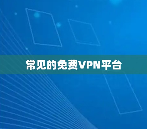 常见的免费VPN平台